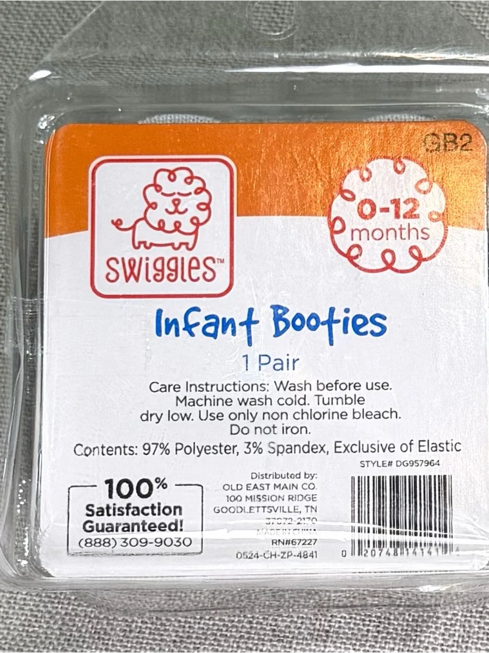 Swiggles Navy and White Baby Sock Booties